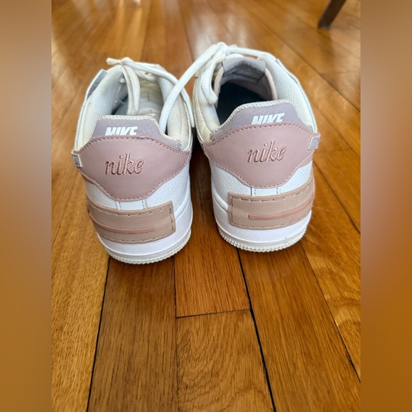 Women’s Nike Air Force 1s AF1s White/Pink/Lilac size 8.5 - Picture 3 of 8
